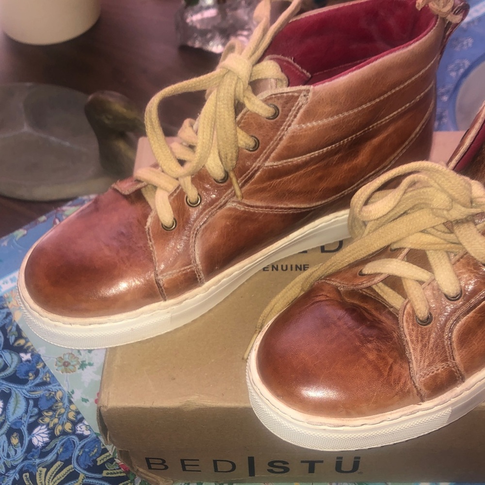 Bed|Stu Brown Ankle Boots Boxbrand new in box bed Stu Rossela booties - Picture 4 of 6